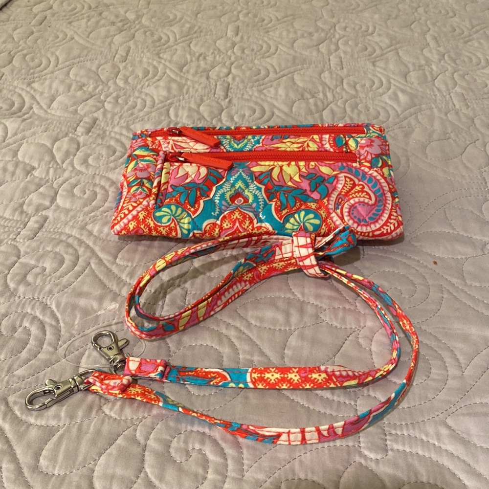 Paisley in Paradise wallet with shoulder strap by Vera Bradley. Like new! - Picture 7 of 7